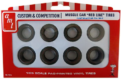 Muscle Car Red Line Tires Pack (8)